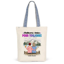 Charger l'image dans la galerie, Jusqu'à 5 filles, Sac fourre-tout bff, Sac fourre-tout personnalisé meilleure amie, meilleurs amis pour la vie