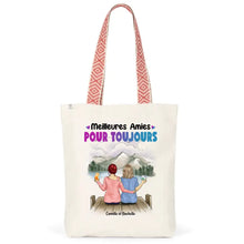 Charger l'image dans la galerie, Jusqu'à 5 filles, Sac fourre-tout bff, Sac fourre-tout personnalisé meilleure amie, meilleurs amis pour la vie