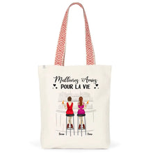 Charger l'image dans la galerie, Jusqu'à 6 filles, Sac fourre-tout bff, Sac fourre-tout personnalisé meilleure amie, meilleurs amis pour la vie