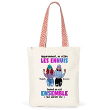 Charger l'image dans la galerie, Jusqu'à 5 filles, Sac fourre-tout bff, Sac fourre-tout personnalisé meilleure amie, cadeau pour les amis