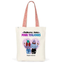 Charger l'image dans la galerie, Jusqu'à 5 filles, Sac fourre-tout bff, Sac fourre-tout personnalisé meilleure amie, cadeau pour les amis
