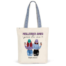 Charger l'image dans la galerie, Jusqu'à 5 filles, Sac fourre-tout bff, Sac fourre-tout personnalisé meilleure amie, meilleurs amis pour la vie