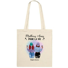 Charger l'image dans la galerie, Jusqu'à 5 filles, Sac fourre-tout bff, Sac fourre-tout personnalisé meilleure amie, meilleurs amis pour la vie