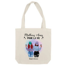 Charger l'image dans la galerie, Jusqu'à 5 filles, Sac fourre-tout bff, Sac fourre-tout personnalisé meilleure amie, meilleurs amis pour la vie