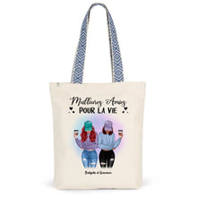 Charger l'image dans la galerie, Jusqu'à 5 filles, Sac fourre-tout bff, Sac fourre-tout personnalisé meilleure amie, meilleurs amis pour la vie
