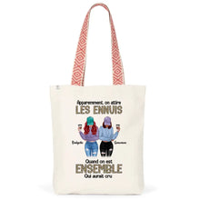 Charger l'image dans la galerie, Jusqu'à 5 filles, Sac fourre-tout bff, Sac fourre-tout personnalisé meilleure amie, cadeau pour les amis