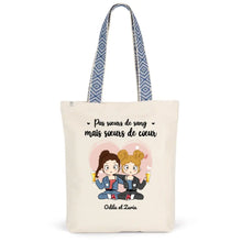 Charger l'image dans la galerie, Sac fourre-tout sœurs, Sac fourre-tout personnalisé meilleure amie, sœurs de cœur, cadeau pour les amis