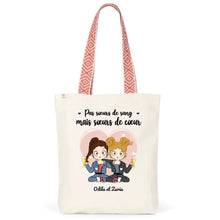 Charger l'image dans la galerie, Sac fourre-tout sœurs, Sac fourre-tout personnalisé meilleure amie, sœurs de cœur, cadeau pour les amis