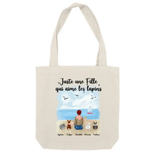 Charger l'image dans la galerie, Jusqu'à 9 lapins, Sac fourre-tout personnalisé lapin, maman lapin, juste une femme qui aime les lapins