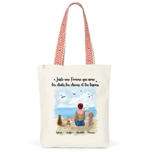 Charger l'image dans la galerie, Jusqu'à 6 animaux, Sac fourre-tout personnalisé chiens chats et lapins, maman chien chat et lapin, noms et motifs personnalisés