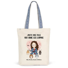 Charger l'image dans la galerie, Jusqu'à 9 lapins, Sac fourre-tout personnalisé lapins, maman lapin, noms et motifs personnalisés