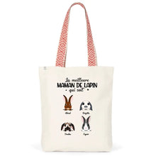 Charger l'image dans la galerie, Jusqu'à 9 lapins, Sac fourre-tout personnalisé lapins, maman lapin, noms et motifs personnalisés