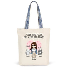Charger l'image dans la galerie, Jusqu'à 9 chats, Sac fourre-tout personnalisé chat, maman chat, Sac fourre-tout humour chat femme