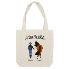 Charger l'image dans la galerie, Jusqu'à 2 chevaux, Sac fourre-tout personnalisé cheval, maman cheval, Sac fourre-tout cheval femme