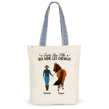 Charger l'image dans la galerie, Jusqu'à 2 chevaux, Sac fourre-tout personnalisé cheval, maman cheval, Sac fourre-tout cheval femme