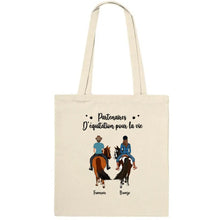 Charger l'image dans la galerie, Jusqu'à 3 personnes, Sac fourre-tout personnalisé cheval, Sac fourre-tout cheval, Partenaires d'équitation pour la vie