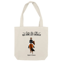 Charger l'image dans la galerie, Jusqu'à 3 chevaux, Sac fourre-tout personnalisé cheval, Sac fourre-tout cheval, Partenaires d'équitation pour la vie