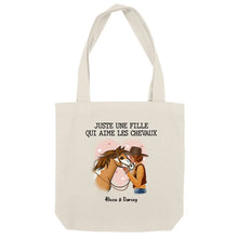 Charger l'image dans la galerie, Sac fourre-tout personnalisé cheval, Sac fourre-tout cheval, maman cheval, juste une femme qui aime les chevaux