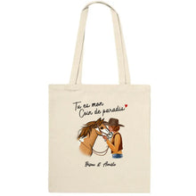 Charger l'image dans la galerie, Sac fourre-tout personnalisé cheval, Sac fourre-tout cheval, maman cheval, Tu es mon coin de paradis