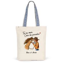Charger l'image dans la galerie, Sac fourre-tout personnalisé cheval, Sac fourre-tout cheval, maman cheval, Tu es mon coin de paradis