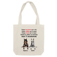 Charger l'image dans la galerie, Jusqu'à 3 chevaux, Sac fourre-tout personnalisé cheval, cheval humour, Chaque mouvement que tu fais
