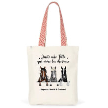 Charger l'image dans la galerie, Jusqu'à 3 chevaux, Sac fourre-tout personnalisé cheval, Sac fourre-tout cheval humour, maman cheval