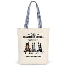 Charger l'image dans la galerie, Jusqu'à 3 chevaux, Sac fourre-tout personnalisé cheval, Sac fourre-tout maman de cheval