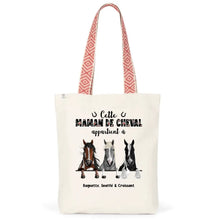 Charger l'image dans la galerie, Jusqu'à 3 chevaux, Sac fourre-tout personnalisé cheval, Sac fourre-tout maman de cheval
