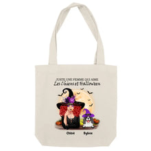 Charger l'image dans la galerie, Jusqu'à 12 chiens, Sac fourre-tout personnalisé chien, Sac fourre-tout d'Halloween Maman de chien