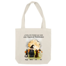 Charger l'image dans la galerie, Jusqu'à 6 chiens, Sac fourre-tout personnalisé chien, Halloween Maman chien, Sac fourre-tout chat femme