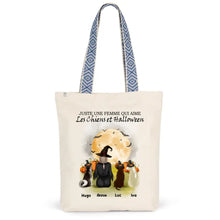 Charger l'image dans la galerie, Jusqu'à 6 chiens, Sac fourre-tout personnalisé chien, Halloween Maman chien, Sac fourre-tout chat femme