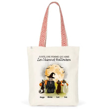 Charger l'image dans la galerie, Jusqu'à 6 chiens, Sac fourre-tout personnalisé chien, Halloween Maman chien, Sac fourre-tout chat femme