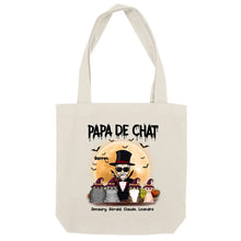 Charger l'image dans la galerie, Jusqu'à 12 chats, Sac fourre-tout Halloween Papa de chat, Sac fourre-tout personnalisé chat homme
