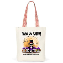 Charger l'image dans la galerie, Jusqu'à 12 chiens, Sac fourre-tout Halloween Papa de chien, Sac fourre-tout personnalisé chien homme
