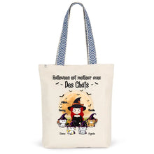 Charger l'image dans la galerie, Jusqu'à 12 chats, Sac fourre-tout personnalisé chat, maman chat, Sac fourre-tout d'halloween pour les amoureux des chats