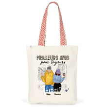 Charger l'image dans la galerie, Jusqu'à 3 personnes, Sac fourre-tout personnalisé meilleure amie, bff homme et femme, cadeaux pour les amis