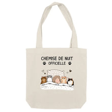 Charger l'image dans la galerie, Jusqu'à 9 chats, Sac fourre-tout personnalisé chat, Chemise de nuit officielle, maman chat, papa chat