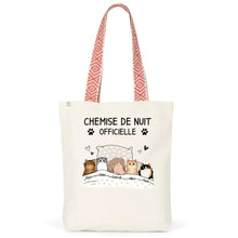 Charger l'image dans la galerie, Jusqu'à 9 chats, Sac fourre-tout personnalisé chat, Chemise de nuit officielle, maman chat, papa chat