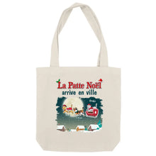 Charger l'image dans la galerie, Jusqu'à 6 chats, Sac fourre-tout personnalisé chat, Sac fourre-tout chat, La Patte Noël arrive en ville