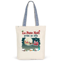 Charger l'image dans la galerie, Jusqu'à 6 chats, Sac fourre-tout personnalisé chat, Sac fourre-tout chat, La Patte Noël arrive en ville