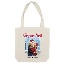 Charger l'image dans la galerie, Sac fourre-tout personnalisé couple, Sac fourre-tout Couple Noël, Joyeux Noël, Cadeaux de Noël pour lui, elle