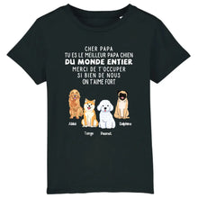 Charger l'image dans la galerie, Jusqu'à 12 Chiens, T shirt personnalisé chien, papa chien tee shirt, Cadeau pour les amoureux des chiens