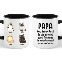 Charger l'image dans la galerie, Jusqu'à 9 chats, mug chat personnalisé, tasse papa chat, cadeau pour la Fête des Pères