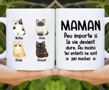 Charger l'image dans la galerie, Jusqu'à 9 chats, mug chat personnalisé, mug maman chat, Tasse pour les amoureux des chats