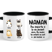 Charger l'image dans la galerie, Jusqu'à 9 chats, mug chat personnalisé, mug maman chat, Tasse pour les amoureux des chats