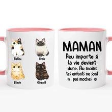 Charger l'image dans la galerie, Jusqu'à 9 chats, mug chat personnalisé, mug maman chat, Tasse pour les amoureux des chats