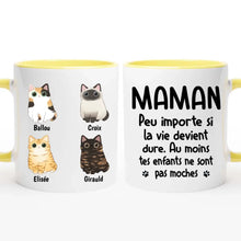 Charger l'image dans la galerie, Jusqu'à 9 chats, mug chat personnalisé, mug maman chat, Tasse pour les amoureux des chats