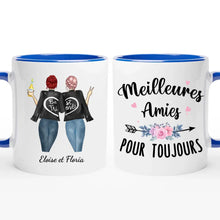 Charger l'image dans la galerie, Jusqu'à 3 filles, tasse personnalisée meilleure amie, cadeau de sœur de cœur, meilleurs amis pour la vie
