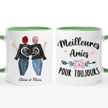 Charger l'image dans la galerie, Jusqu'à 3 filles, tasse personnalisée meilleure amie, cadeau de sœur de cœur, meilleurs amis pour la vie