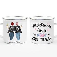 Charger l'image dans la galerie, Jusqu'à 3 filles, tasse personnalisée meilleure amie, cadeau de sœur de cœur, meilleurs amis pour la vie